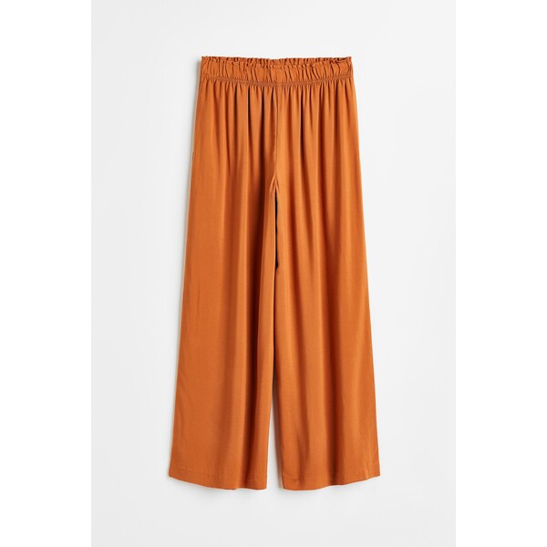 H&M Spodnie bez zapięcia - 0971104030 Rdzawobrązowy