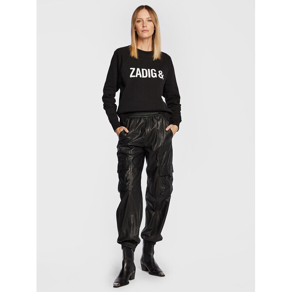 Zadig&Voltaire Bluza Upper JWSS00488 Czarny Relaxed Fit
