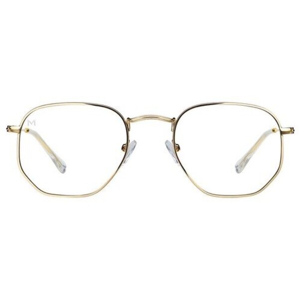Meller Okulary z filtrem blue light B-E-GOLD Złoty