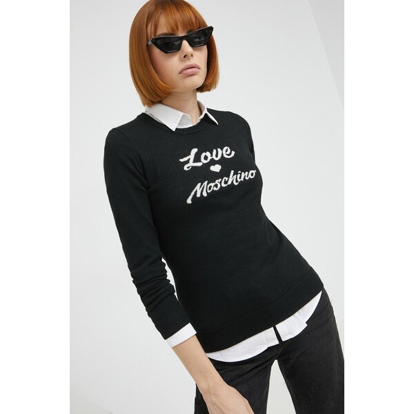 Love Moschino sweter wełniany W.S.M26.10.X.1148