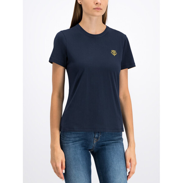 Tommy Hilfiger T-Shirt Essential WW0WW25585 Granatowy Regular Fit
