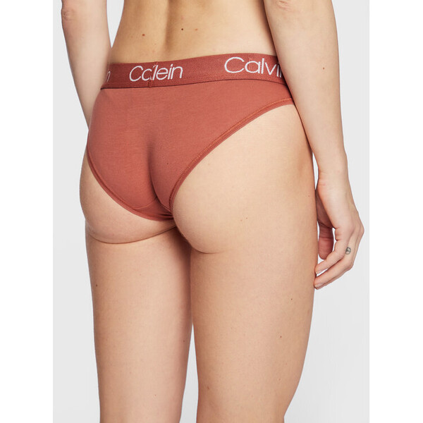 Calvin Klein Underwear Stringi 000QD3751E Brązowy