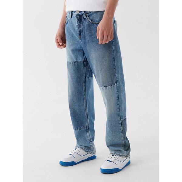 Cropp Patchworkowe jeansy 6156N-55J