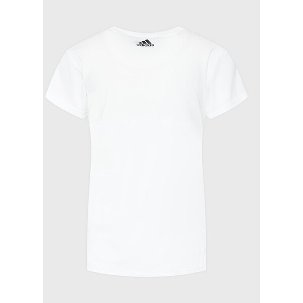 adidas Koszulka techniczna Brand Love HK6514 Biały Regular Fit