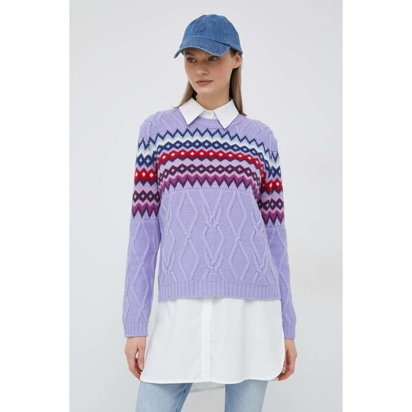 United Colors of Benetton sweter wełniany 1344E103Z.9C6