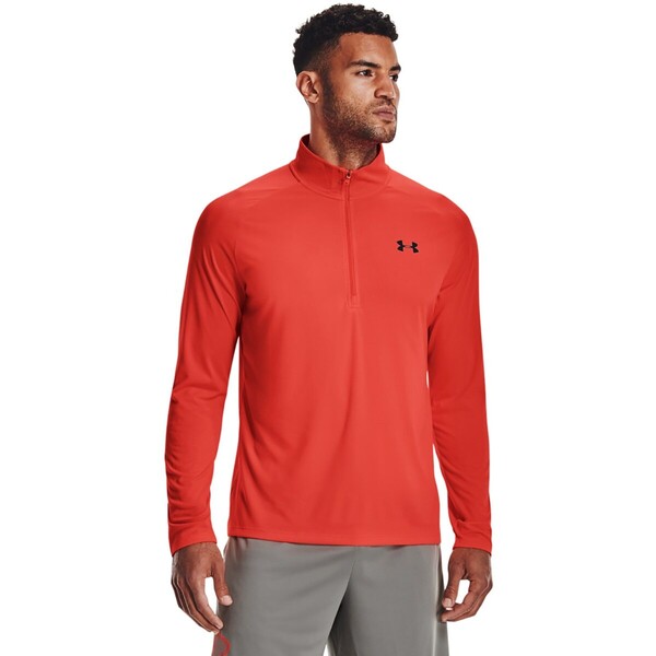 Męska bluza treningowa UNDER ARMOUR Tech 2.0 1/2 Zip - czerwona