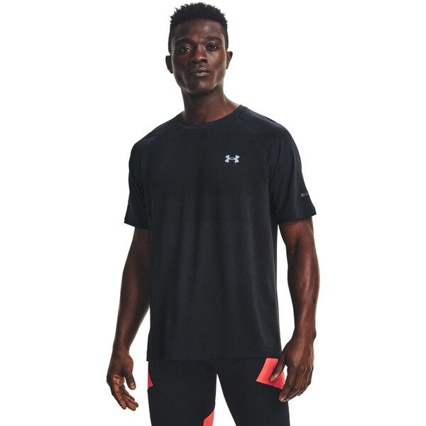 Męska koszulka do biegania UNDER ARMOUR UA Seamless Run SS - czarna