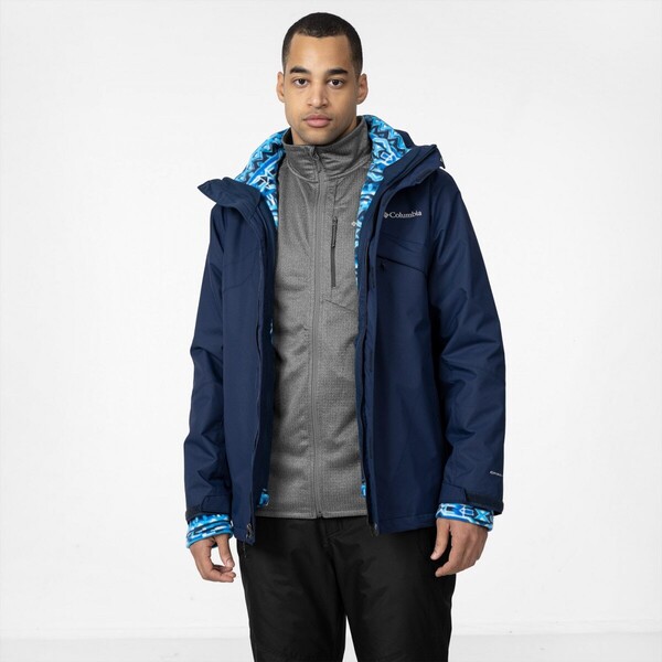 Męska kurtka trekkingowa 3w1 COLUMBIA Bugaboo II Fleece Interchange Jacket - granatowa