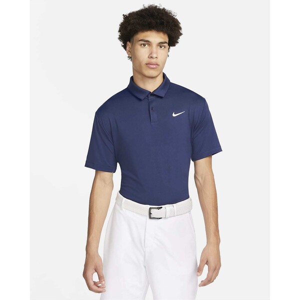 Męska koszulka polo do golfa w jednolitym kolorze Nike Dri-FIT Tour