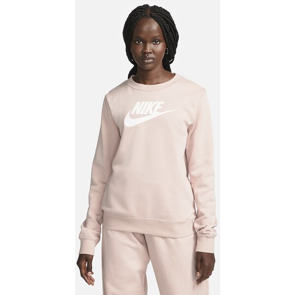 Damska bluza dresowa z półokrągłym dekoltem i logo Nike Sportswear Club Fleece
