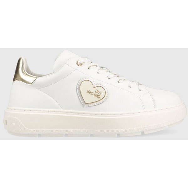 Love Moschino sneakersy skórzane Sneakerd Bold 40 JA15384G1GIA210A