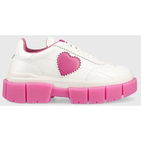 Love Moschino sneakersy skórzane Sneakerd Belove 65 JA15676G1GIA110D