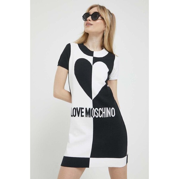 Love Moschino sukienka bawełniana W.S.E31.10.X.1472