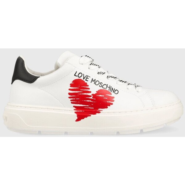 Love Moschino sneakersy skórzane Sneakerd Bold 40 JA15394G1GIA110A