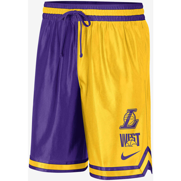 Męskie spodenki z nadrukiem Nike Dri-FIT NBA Los Angeles Lakers Courtside
