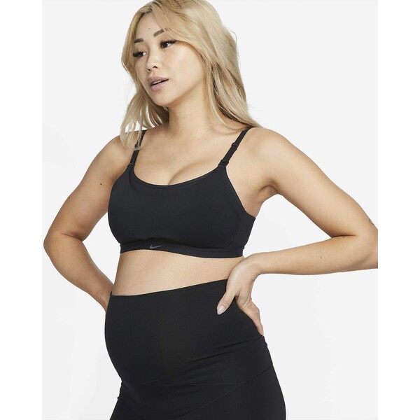 Damski ciążowy i dla kobiet karmiących piersią stanik sportowy z lekką podszewką zapewniający lekkie wsparcie Nike Alate (M)