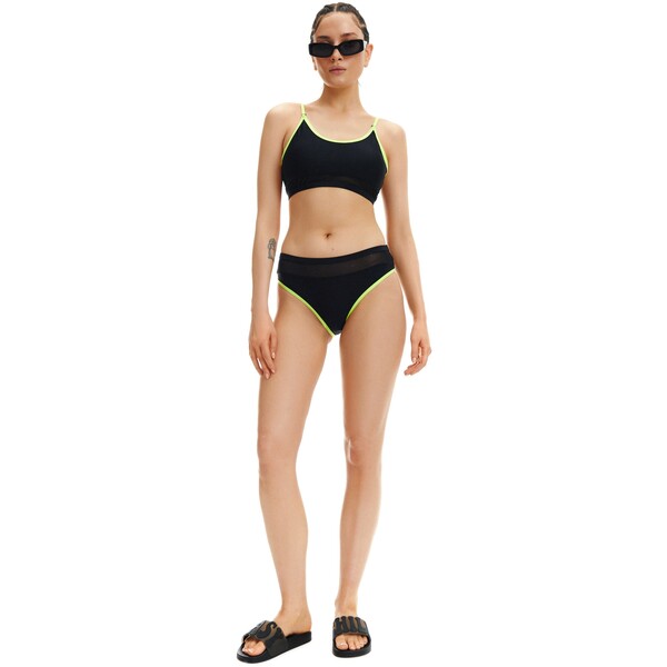 Cropp Strój kąpielowy bikini z kolorowymi detalami 0636S-99X