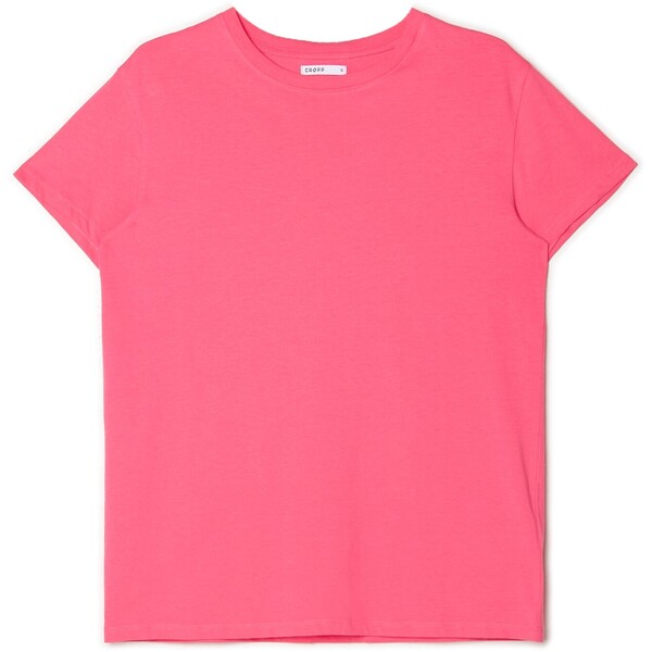 Cropp Różowy T-shirt oversize 2361S-43X