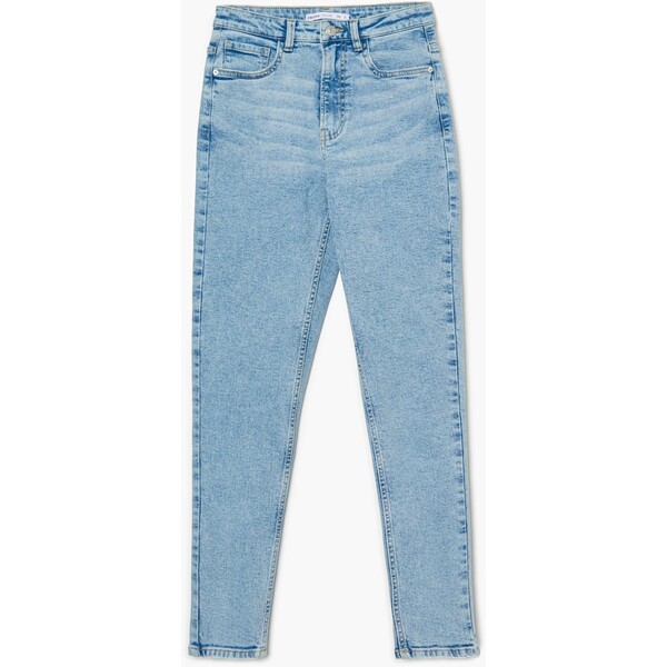 Cropp Niebieskie jeansy mom slim 1626S-50J