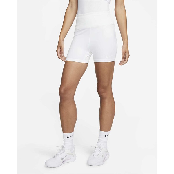 Damskie spodenki tenisowe z wysokim stanem 10 cm Nike Dri-FIT Advantage FB2876-100
