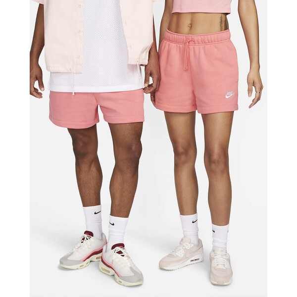 Damskie spodenki ze średnim stanem Nike Sportswear Club Fleece DQ5802-894