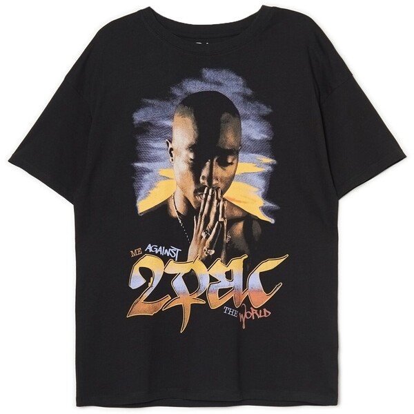 Cropp T-shirt oversize Tupac Shakur 2402S-99X