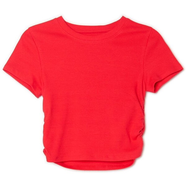 Cropp Czerwony t-shirt crop 2450S-33X