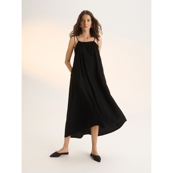Reserved Długa sukienka z EcoVero™ 3707I-99X