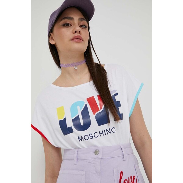 Love Moschino t-shirt bawełniany W.4.H92.01.M.3876