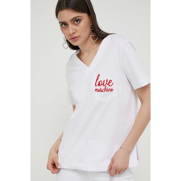 Love Moschino t-shirt bawełniany W.4.H91.01.M.3876
