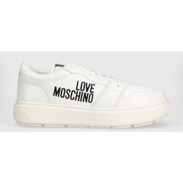 Love Moschino sneakersy skórzane JA15274G0GIAB10A