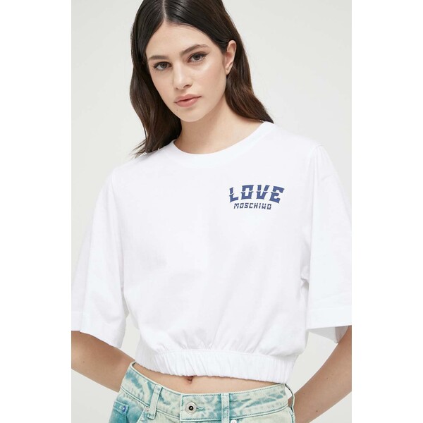 Love Moschino t-shirt bawełniany W.4.H97.01.M.3876