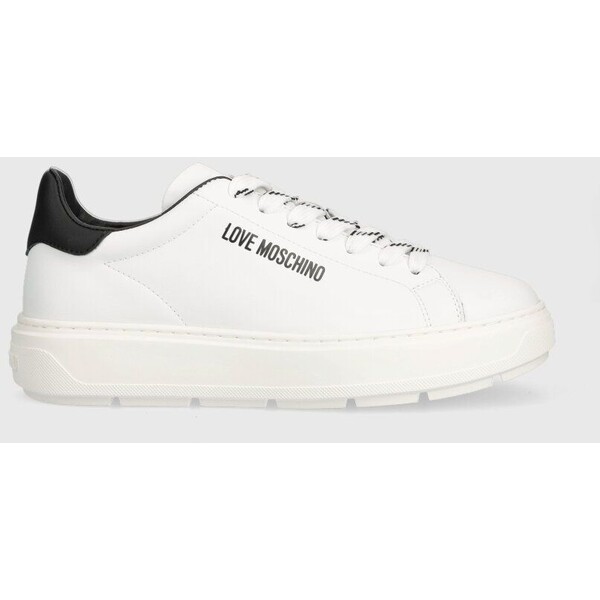 Love Moschino sneakersy skórzane JA15374G1HIA110A