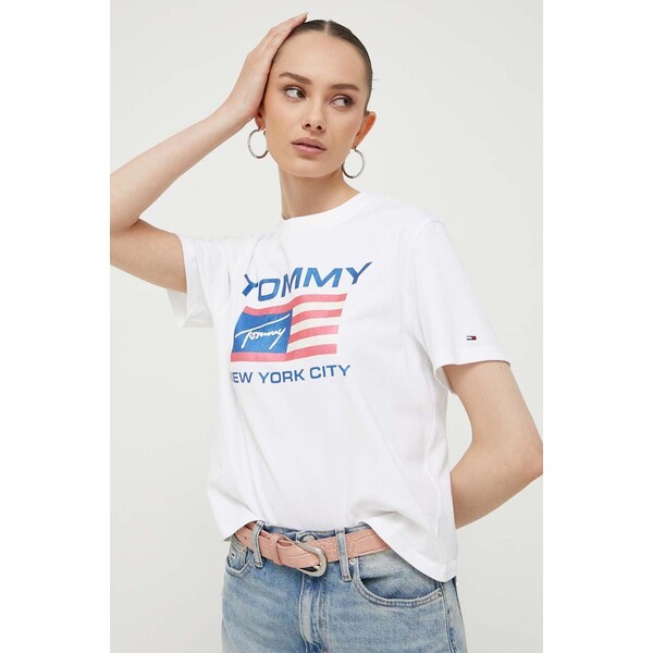 Tommy Jeans t-shirt bawełniany DW0DW16165