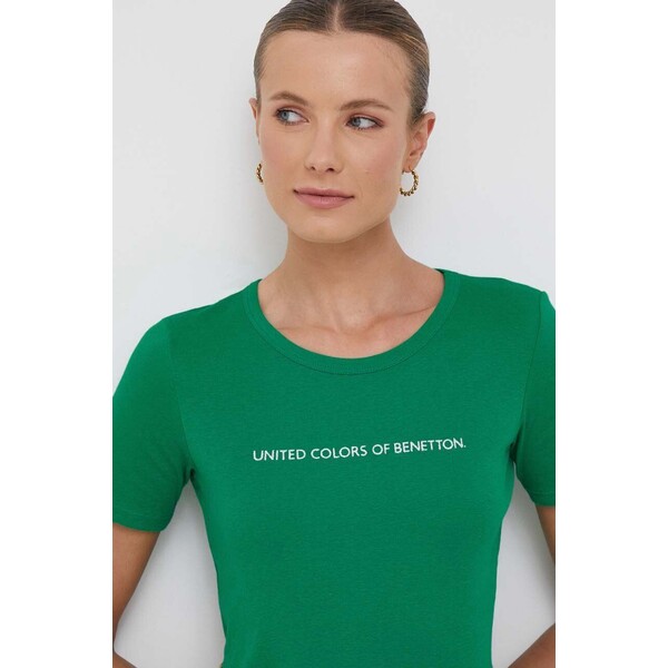 United Colors of Benetton t-shirt bawełniany 3GA2E16A2.108...