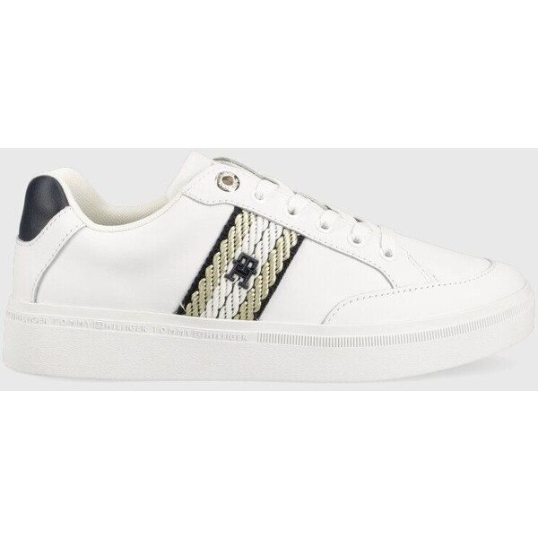 Tommy Hilfiger sneakersy skórzane COURT SNEAKER WITH WEBBING FW0FW07106