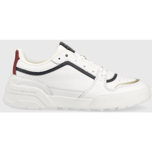 Tommy Hilfiger sneakersy skórzane LOW TH BASKET SNEAKER FW0FW07024