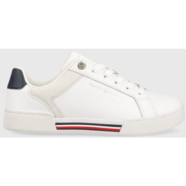 Tommy Hilfiger sneakersy skórzane COURT SNEAKER GLOBAL STRIPES FW0FW07118