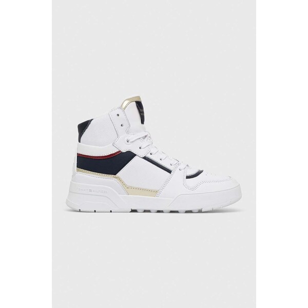 Tommy Hilfiger sneakersy skórzane HIGH TH BASKET SNEAKER FW0FW07023