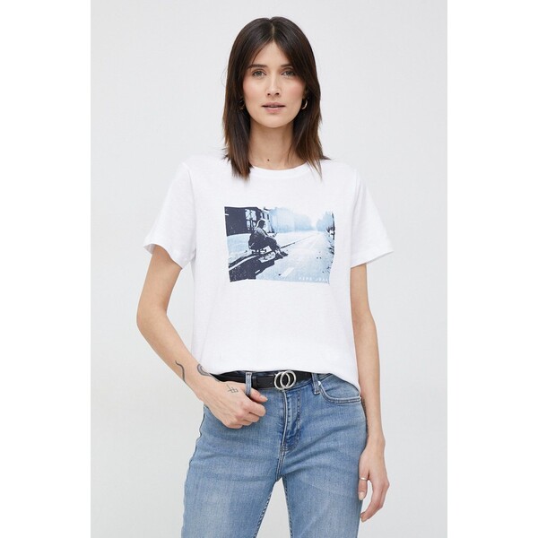 Pepe Jeans t-shirt bawełniany Mila PL505420.800