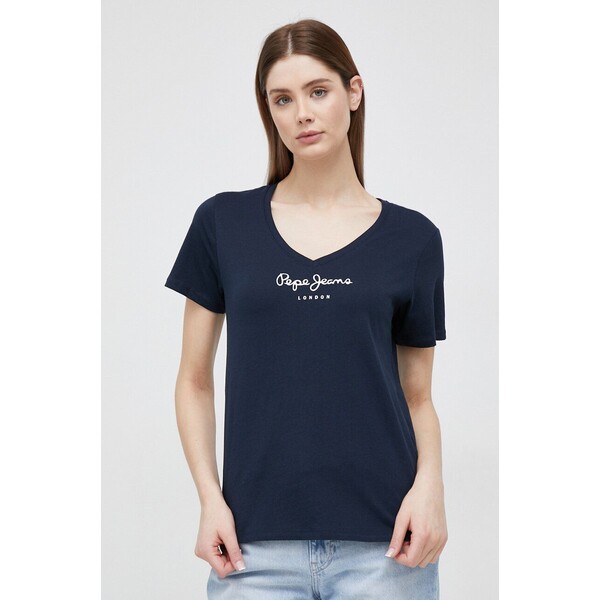 Pepe Jeans t-shirt bawełniany Wendy V Neck PL505482.594