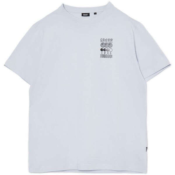 Cropp Biała koszulka z nadrukami 3764R-05X