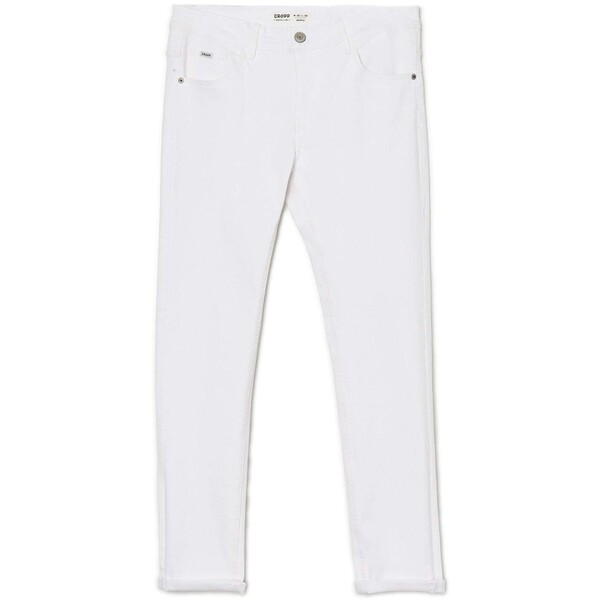 Cropp Białe jeansy skinny 3062R-00J