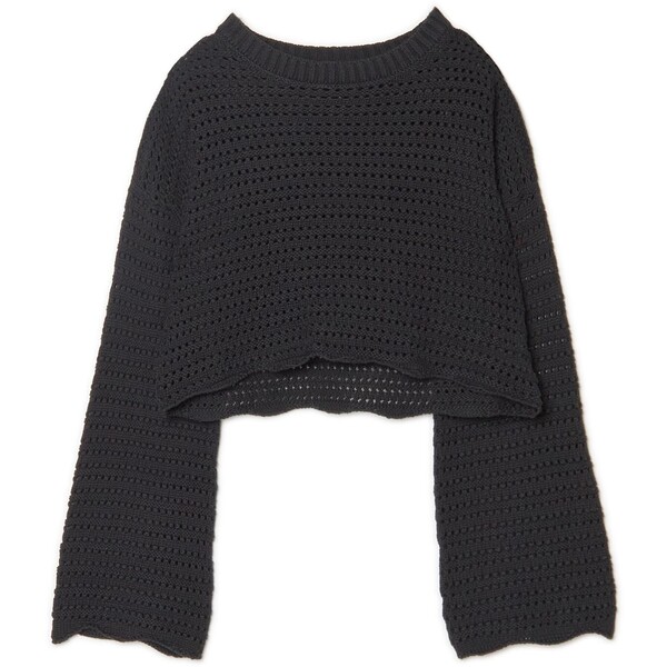 Cropp Czarny sweter z szerokimi rękawami 2149S-99X