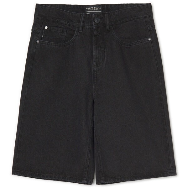 Cropp Czarne jeansowe szorty z bawełny 3029R-99J