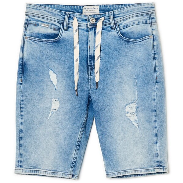 Cropp Szorty jeansowe z przetarciami 3027R-50J