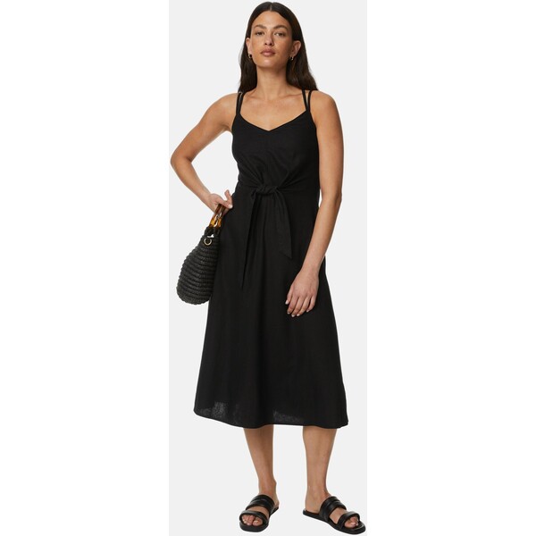 Marks & Spencer V NECK Sukienka letnia black QM421C0IG-Q11