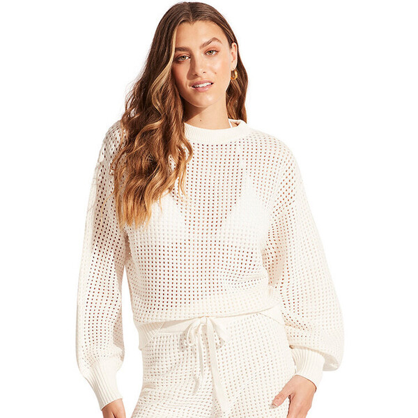 Seafolly Sweter 55039-KN Beżowy