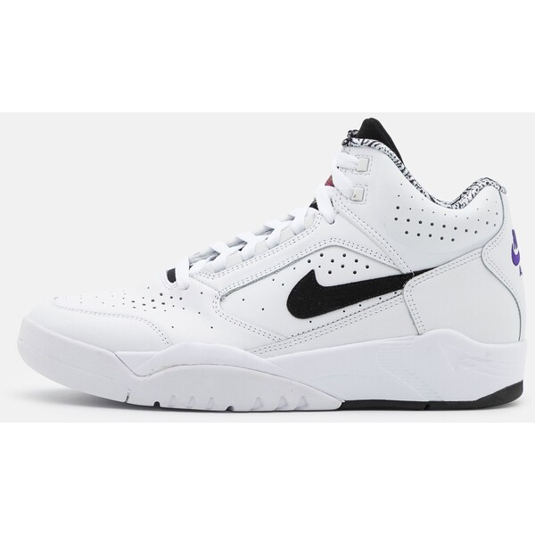 Nike Sportswear AIR FLIGHT LITE MID Sneakersy wysokie white/black NI112N02Z-A11