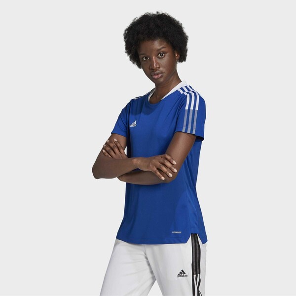 adidas Performance TIRO 21 T-shirt z nadrukiem team royal blue AD541D1RI-K11